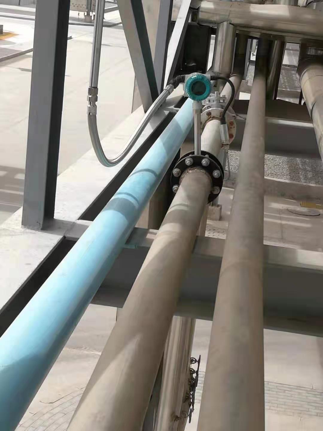 化工廠渦街流量計,安裝調試完畢-艾絲特儀表